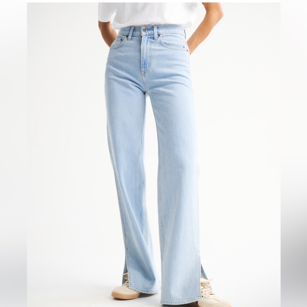 Abercrombie & Fitch Sky Blue High Rise Jeans